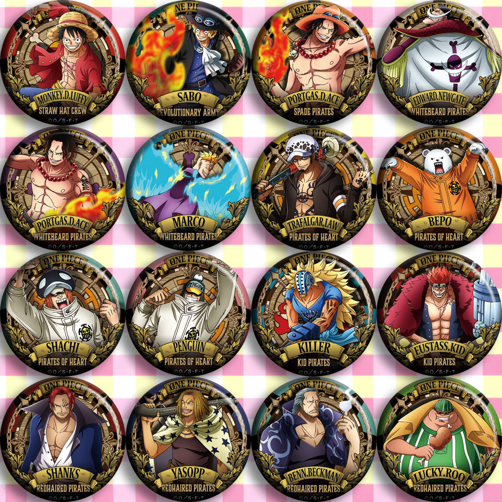 Anime Merchandise In Japanese - ONEPIECE Anime Badge C Style Luffy