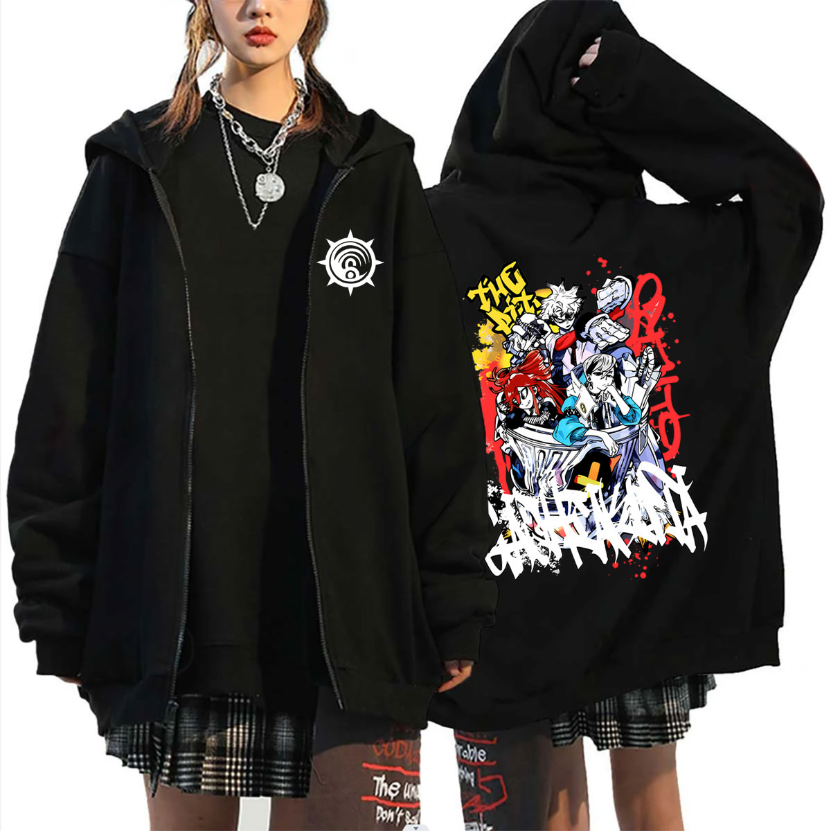Anime Merch Hoodie - Anime Gachiakuta Rudo Zanka Enjin Merch