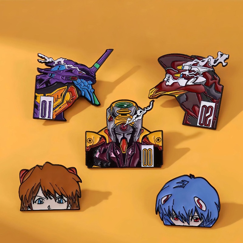 Evangelion Anime Merchandise - Neon Genesis Metal Brooch Ayanami Rei