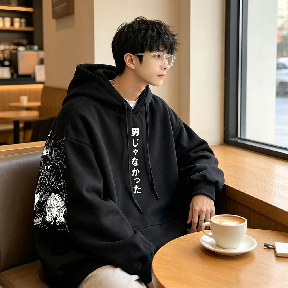 Anime Merch Hoodie - Anime The Guy She Was Interested
