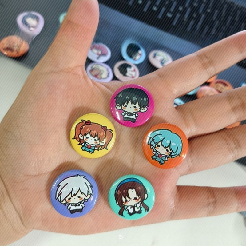 Evangelion Anime Merchandise - 5pcs Neon Cute Genesis Classic Evangelion