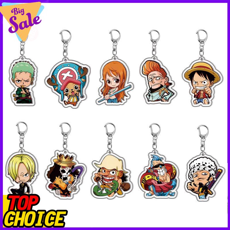 Luffy Anime Merchandise - One Piece Luffy Roronoa Zoro Keychain