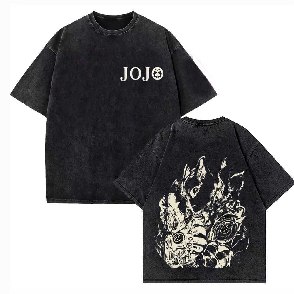 Vintage Washed TShirt Men JoJo - Jojo Anime Merchandise recension och pris