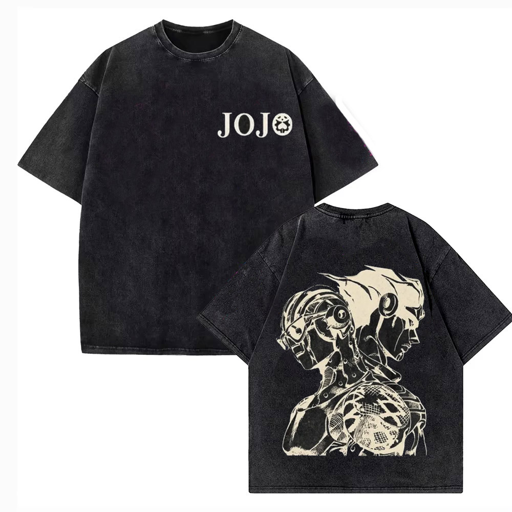 Vintage Washed TShirt Men JoJo - Jojo Anime Merchandise recension och pris