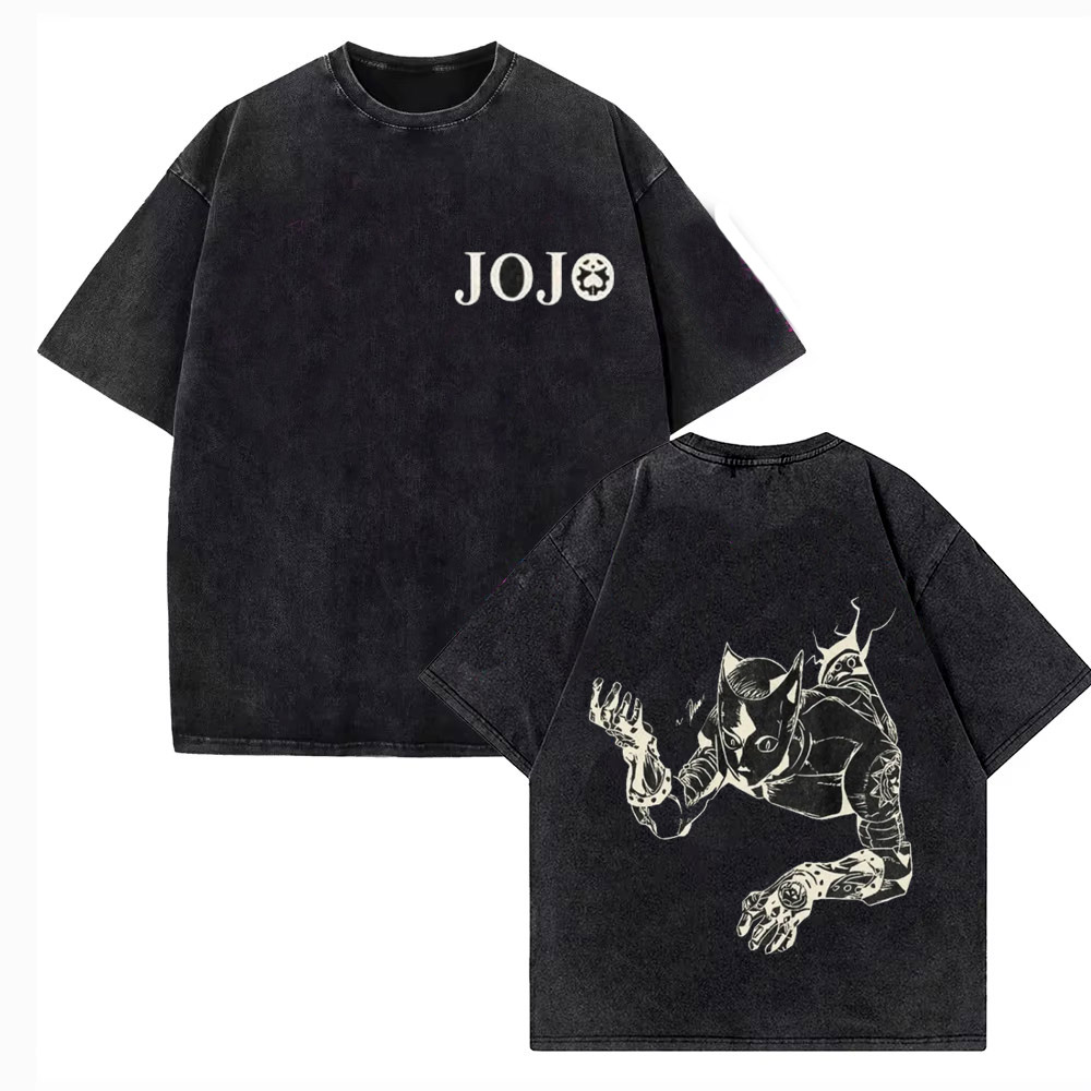 Vintage Washed TShirt Men JoJo - Jojo Anime Merchandise recension och pris