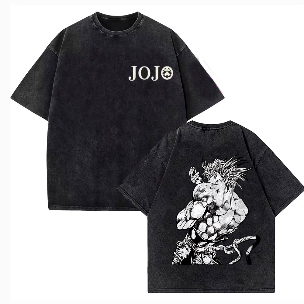 Vintage Washed TShirt Men JoJo - Jojo Anime Merchandise recension och pris