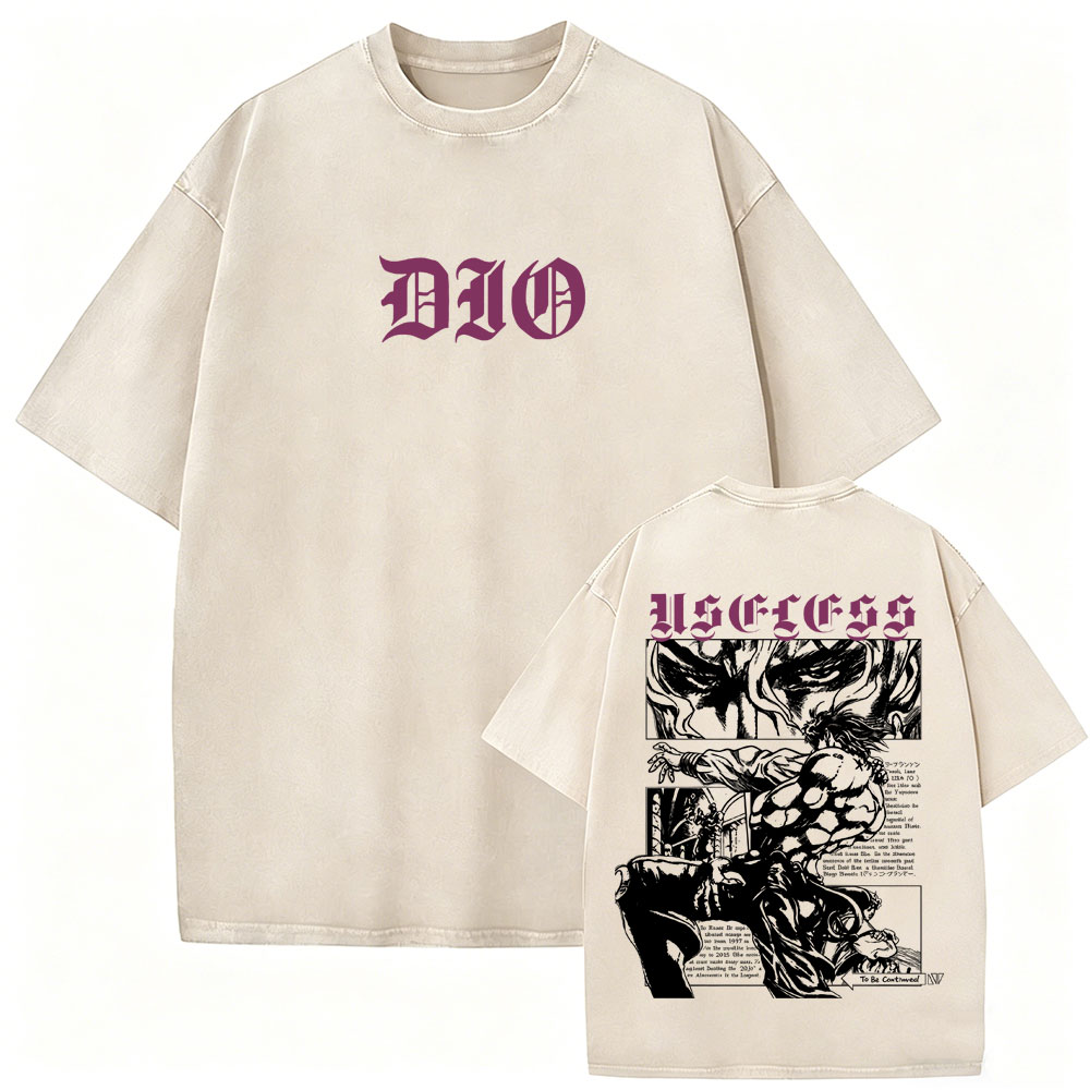 Washed Vintage Anime Jojo Biza - Jojo Anime Merchandise recension och pris