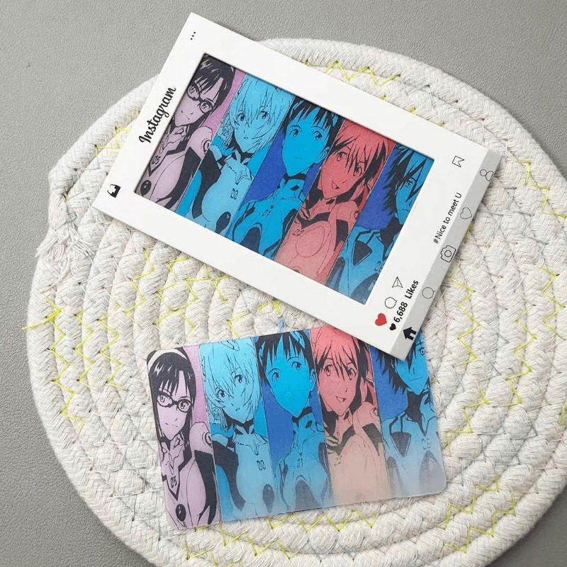 EVA Cards Shinji Rei Asuka Lan - Evangelion Anime Merchandise recension och pris
