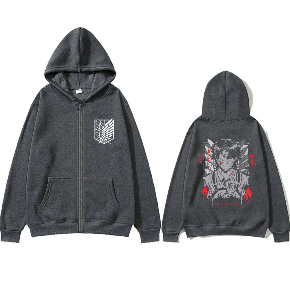 Anime Attack on Titan Levi Ack - Anime Merch Hoodie recension och pris