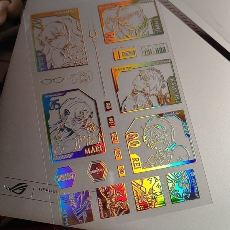 EVA Laser Sticker Shinji Rei A - Evangelion Anime Merchandise recension och pris